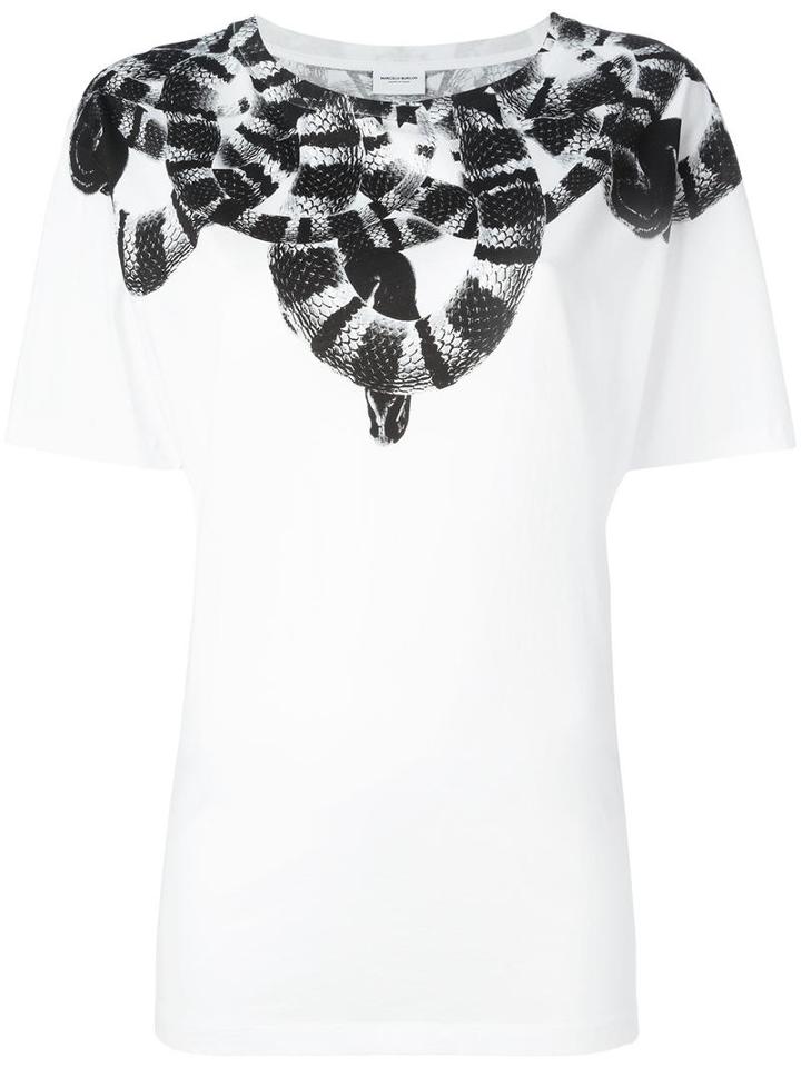 Marcelo Burlon County Of Milan Olympia T-shirt, Women's, Size: Xxs, White, Cotton
