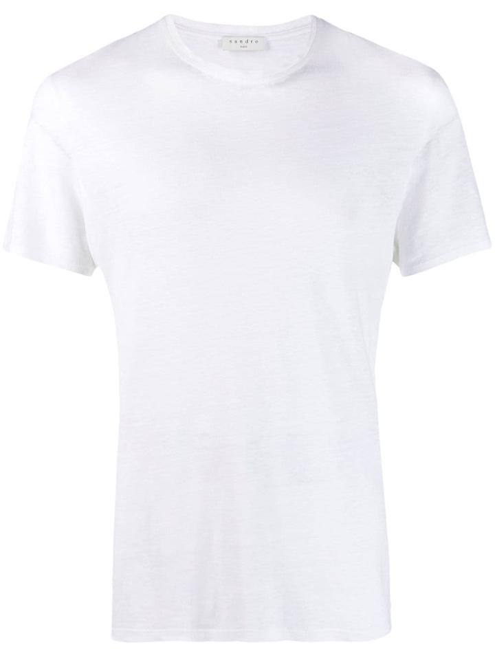 Sandro Paris Round Neck T-shirt - White