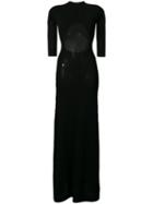 Philipp Plein - Satureja Knitted Maxi Dress - Women - Polyester/viscose - S, Black, Polyester/viscose