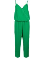 Liu Jo Strappy Wrap Front Jumpsuit - Green