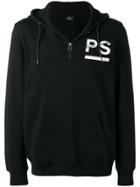 Ps Paul Smith Zipped Neck Hoodie - Black
