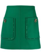 Nº21 Oversized Pocket Skirt - Green