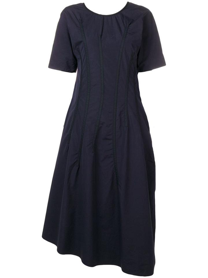 Jil Sander Shortsleeved Maxi Dress - Blue