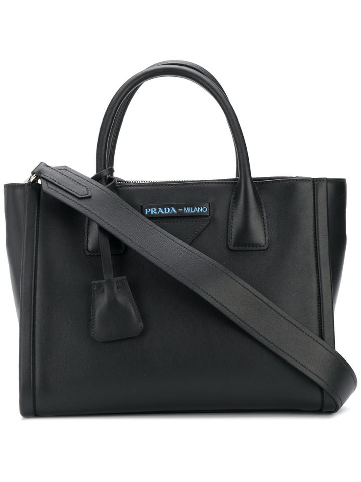 Prada Galleria Medium Saffiano Tote - Black
