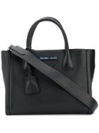 Prada Galleria Medium Saffiano Tote - Black