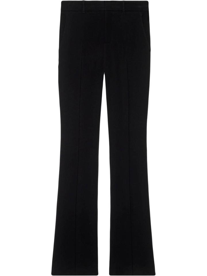 Gucci Stretch Viscose Skinny Flare Pant - Black