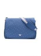 Emporio Armani Kids Logo Print Changing Bag - Blue