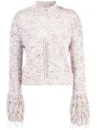 Cushnie Knit Sweater With Frills - Multicolour