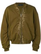 Haider Ackermann Embroidered Bomber Jacket - Green