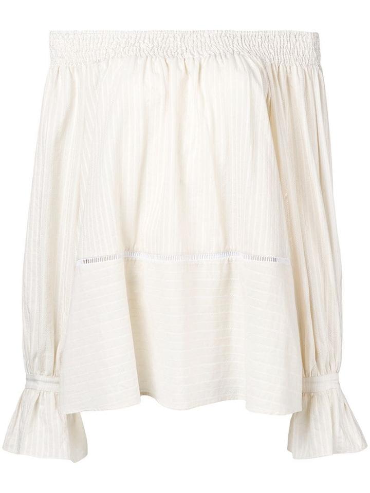 Zeus+dione Atros Off Shoulder Blouse - Neutrals