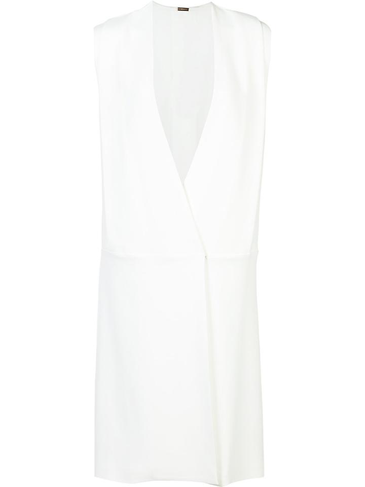 Adam Lippes Sleeveless Wrap Dress - White