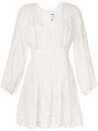 Alexis Floral Embroidered Dress - White