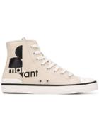 Isabel Marant Logo Hi-top Sneakers - Neutrals
