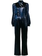 Raquel Diniz Shinny Evening Jumpsuit - Blue