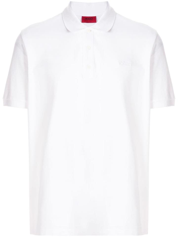 Hugo Hugo Boss Contrast Logo Polo Shirt - White