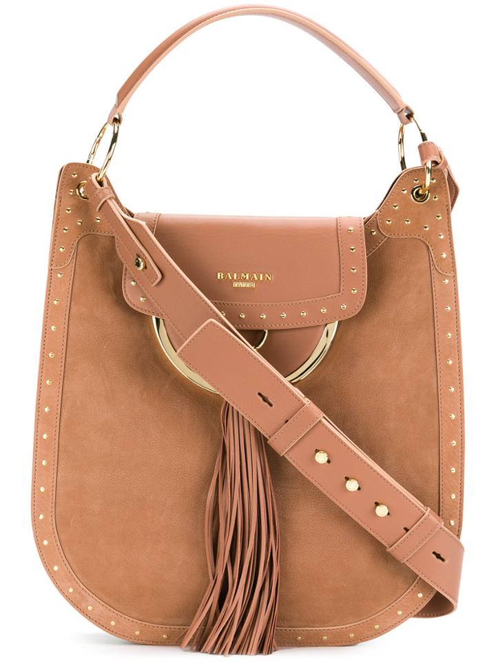 Balmain Domaine 33 Shoulder Bag - Pink & Purple
