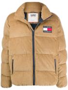 Tommy Jeans Cord Puffer Jacket - Brown