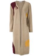 Mara Mac Fringe Detail Cardi-coat - Brown