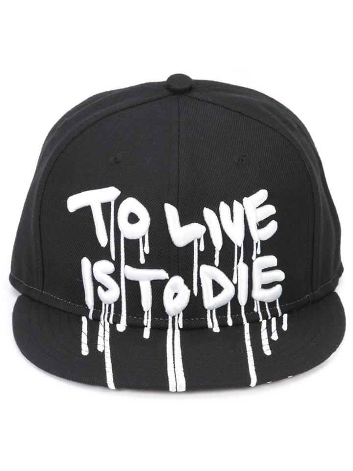 Haculla 'to Live Is To Die' Print Cap - Black