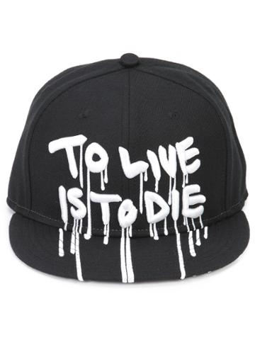 Haculla 'to Live Is To Die' Print Cap - Black