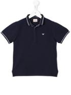 Armani Junior Short Sleeve Polo Shirt, Boy's, Size: 7 Yrs, Blue