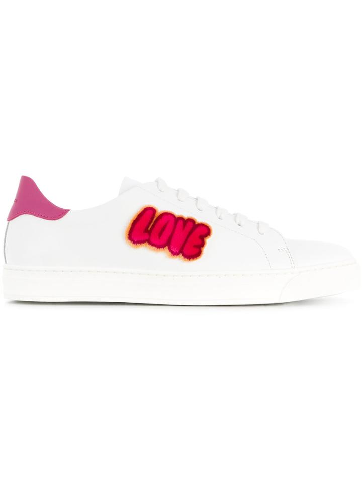 Anya Hindmarch Love Kisses Sneakers - White