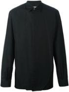 Maison Margiela Classic Long Sleeve Shirt, Men's, Size: 44, Black, Cotton