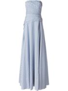 Ralph Lauren Striped Strapless Gown