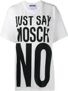 Moschino Just Say No T-shirt, Women's, Size: Large, White, Cotton