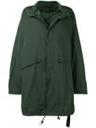 Unravel Project Long Oversized Coat - Green