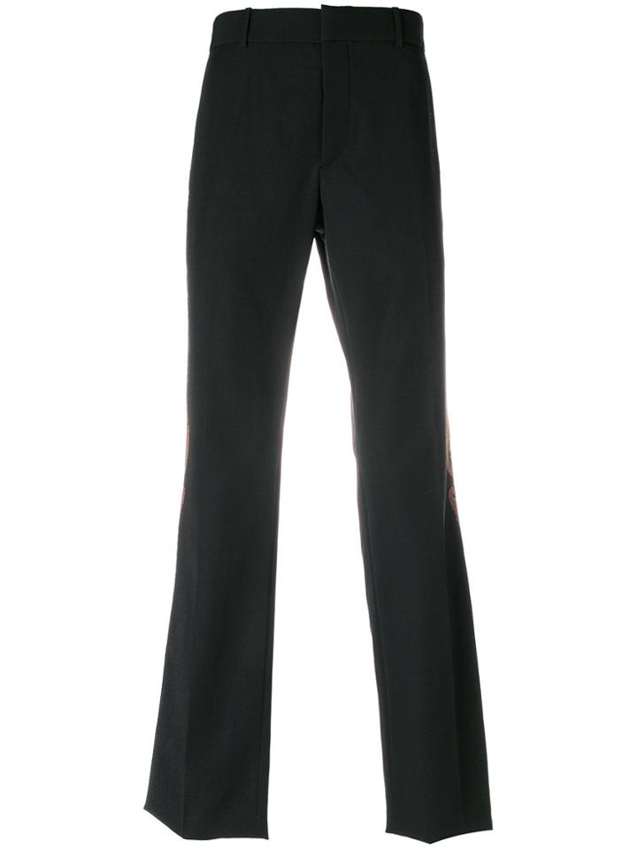 Alexander Mcqueen Paisley Patch Trousers - Black