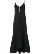 Ellery Spaghetti Strap Maxi Dress, Women's, Size: 8, Black, Polyester