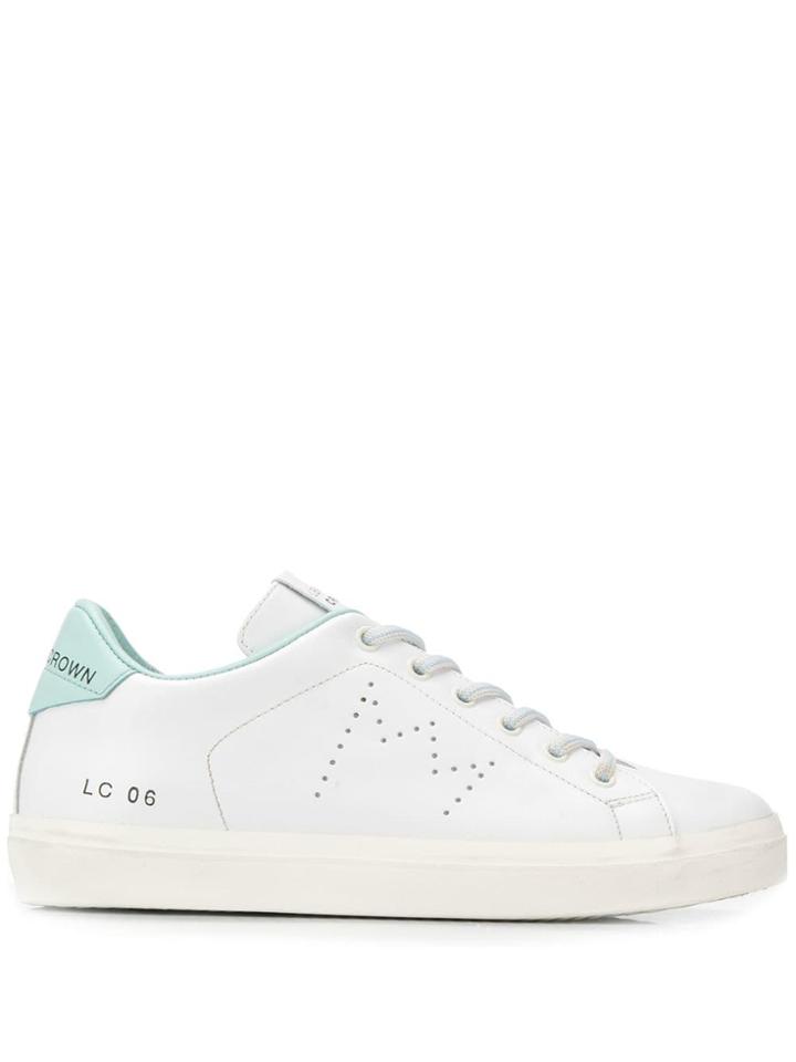 Leather Crown Classic Low-top Sneakers - White