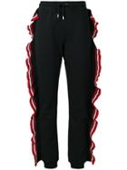 Msgm Ruffle Trim Tracksuit Bottoms - Black