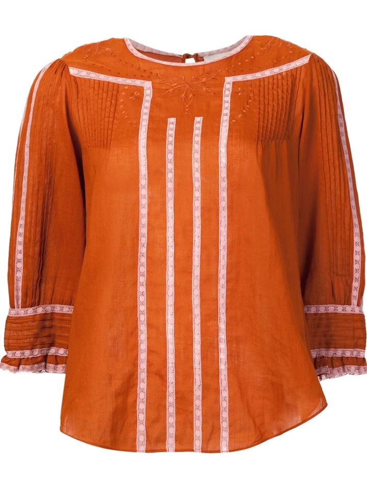 Vanessa Bruno Three-quarters Sleeve Shift Blouse