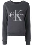 Calvin Klein Jeans - Logo Sweatshirt - Women - Cotton - M, Grey, Cotton
