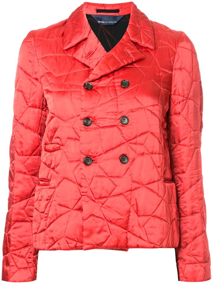 Comme Des Garçons Vintage Star Quilted Jacket - Red