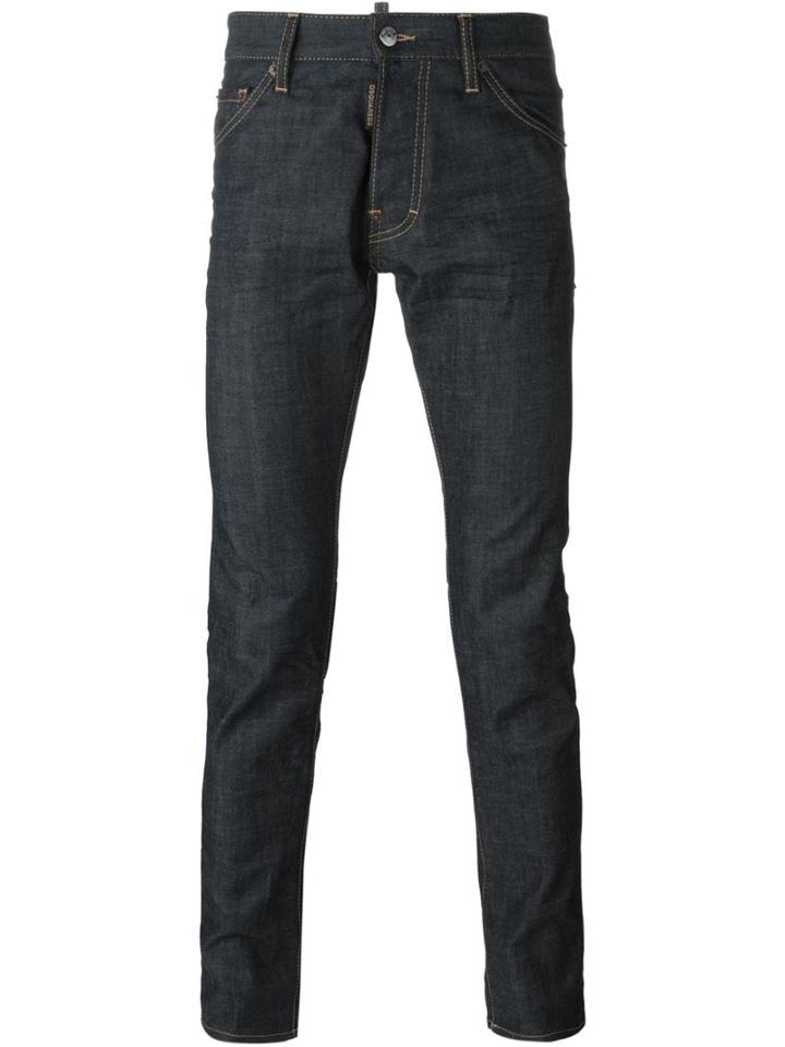 Dsquared2 'cool Guy' Jeans, Men's, Size: 48, Blue, Cotton/spandex/elastane/polyester/calf Hair