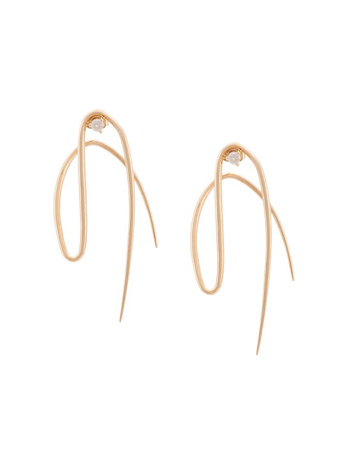Wasson Spiral Earrings - Metallic
