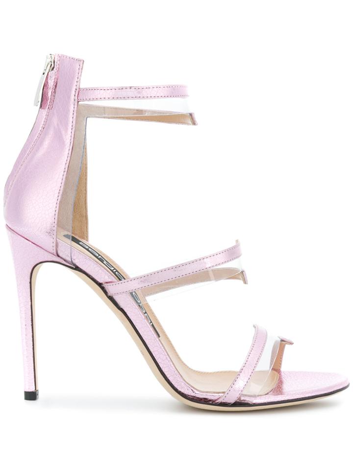 Sergio Rossi Karen Sandals - Pink & Purple