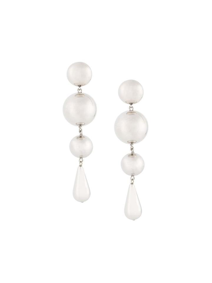 J.w.anderson Drop Detail Earrings, Women's, Metallic