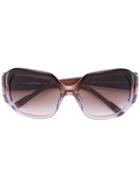 Courrèges - Square Sunglasses - Women - Acetate - One Size, Pink/purple, Acetate