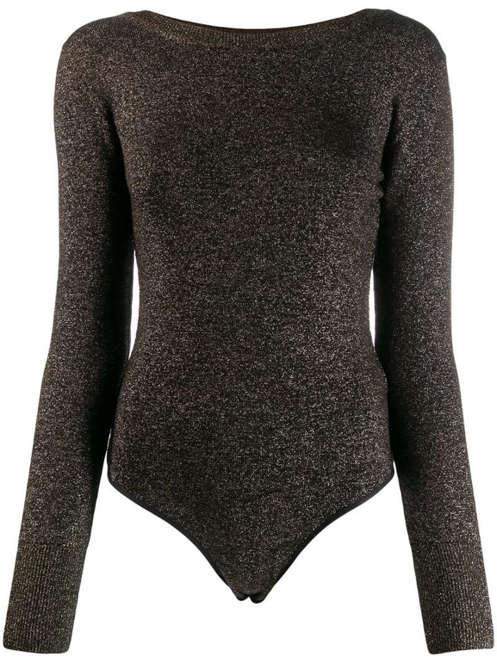 Forte Forte Glitter Knitted Body - Black