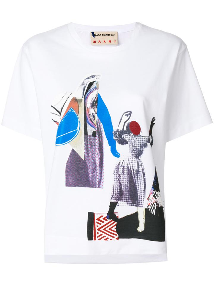 Marni Graphic Printed T-shirt - White