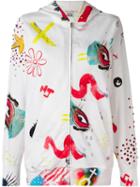 Marc Jacobs 'collage Print' Oversized Hoodie, Women's, Size: Medium, White, Cotton