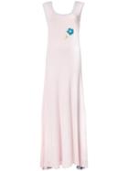 Natasha Zinko Knit Color Block Maxi Dress - Pink & Purple