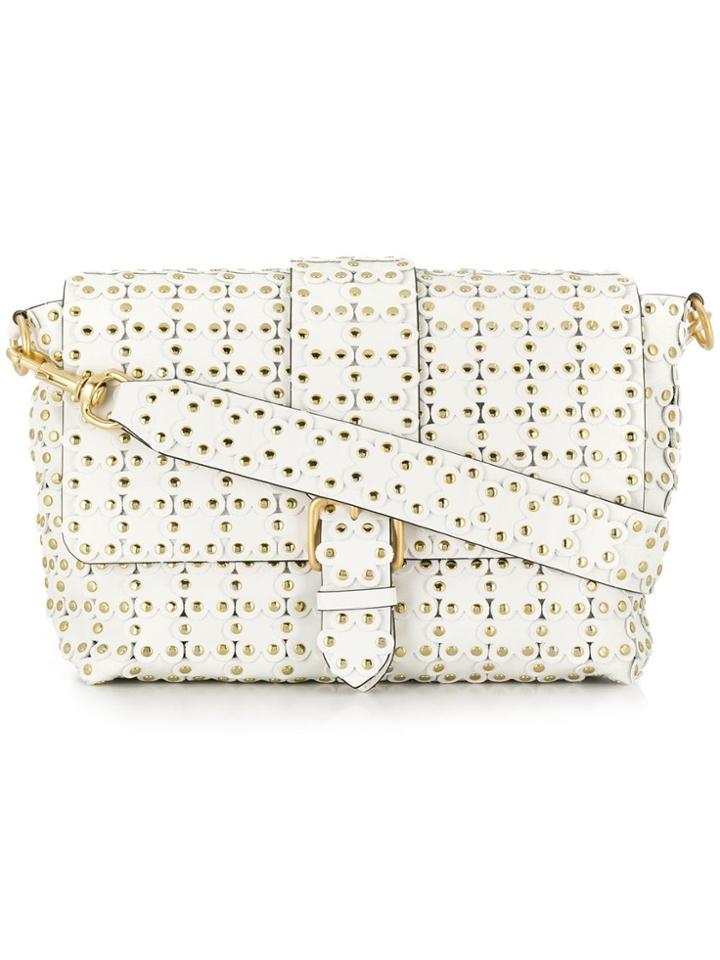 Red Valentino Red(v) Studded Shoulder Bag - White
