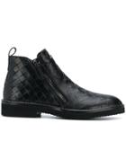 Giuseppe Zanotti Design Woven Ankle Boots - Black