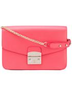 Furla - Studded Strap Bag - Women - Calf Leather - One Size, Pink/purple, Calf Leather