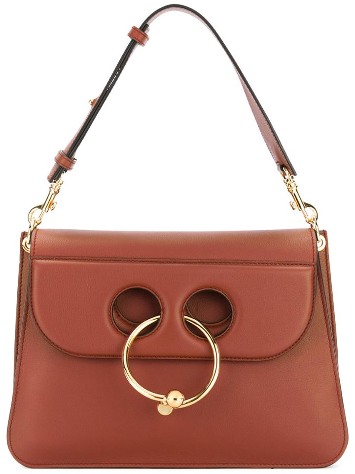 Jw Anderson Ring Detail Shoulder Bag - Brown